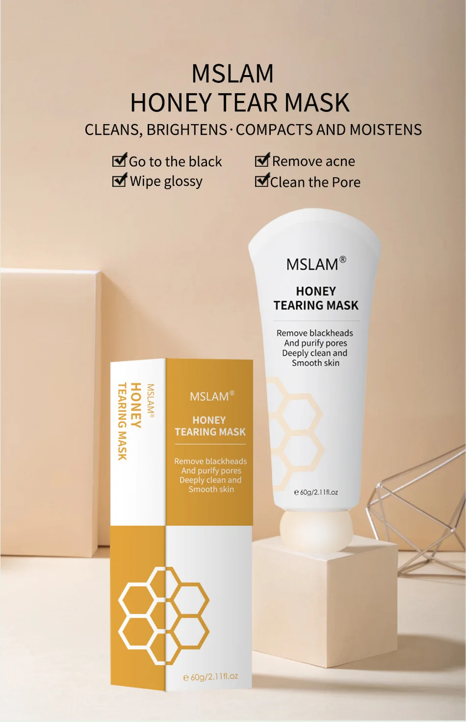 Exfoliating Mask Honey Milk Mask Moisturizing Natural Therapy Mask, Repair Rough Skin Of Men And Women 
Exfoliating Mask Honey Milk Mask Moisturizing Natural Therapy Mask, Repair Rough Skin Of Men And Women