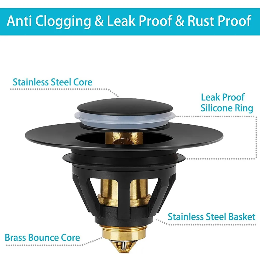 Filter Universal Basin Up Drain 61x30x33.6mm Brass Bathroom Sink Plug Filter Wash Basin Core Bounce Drain Filters
Filter Universal Basin Up Drain 61x30x33.6mm Brass Bathroom Sink Plug Filter Wash Basin Core Bounce Drain Filters
