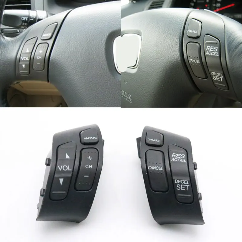 Auto Steering Wheel Cruise Button Switch Control Audio Music Volume Control Switch Button For Honda Accord 2003 2004 
Auto Steering Wheel Cruise Button Switch Control Audio Music Volume Control Switch Button For Honda Accord 2003 2004