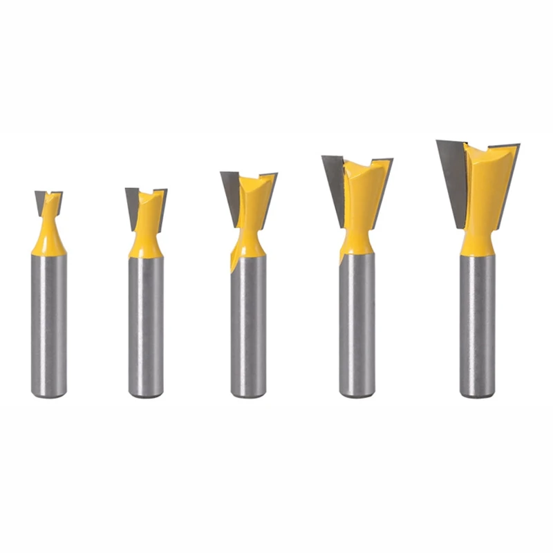 5Pcs 8mm Shank 14 Degree Grade Industrial Rod Dovetail Router Bit Swallow Tail Woodworking Milling Tools for Wood Cutter
5Pcs 8mm Shank 14 Degree Grade Industrial Rod Dovetail Router Bit Swallow Tail Woodworking Milling Tools for Wood Cutter