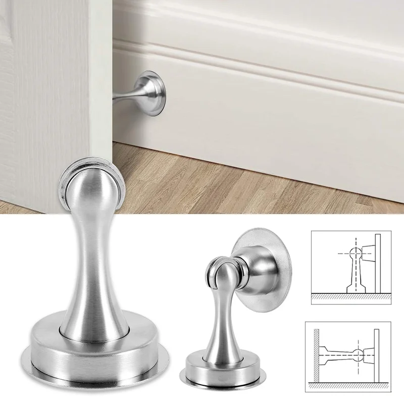 Stainless Steel Door Stopper Doorknob Magnetic Sticker Toilet Glass Hidden Door Holders Catch Floor Nail-free Doorstop Hardware
Stainless Steel Door Stopper Doorknob Magnetic Sticker Toilet Glass Hidden Door Holders Catch Floor Nail-free Doorstop Hardware
