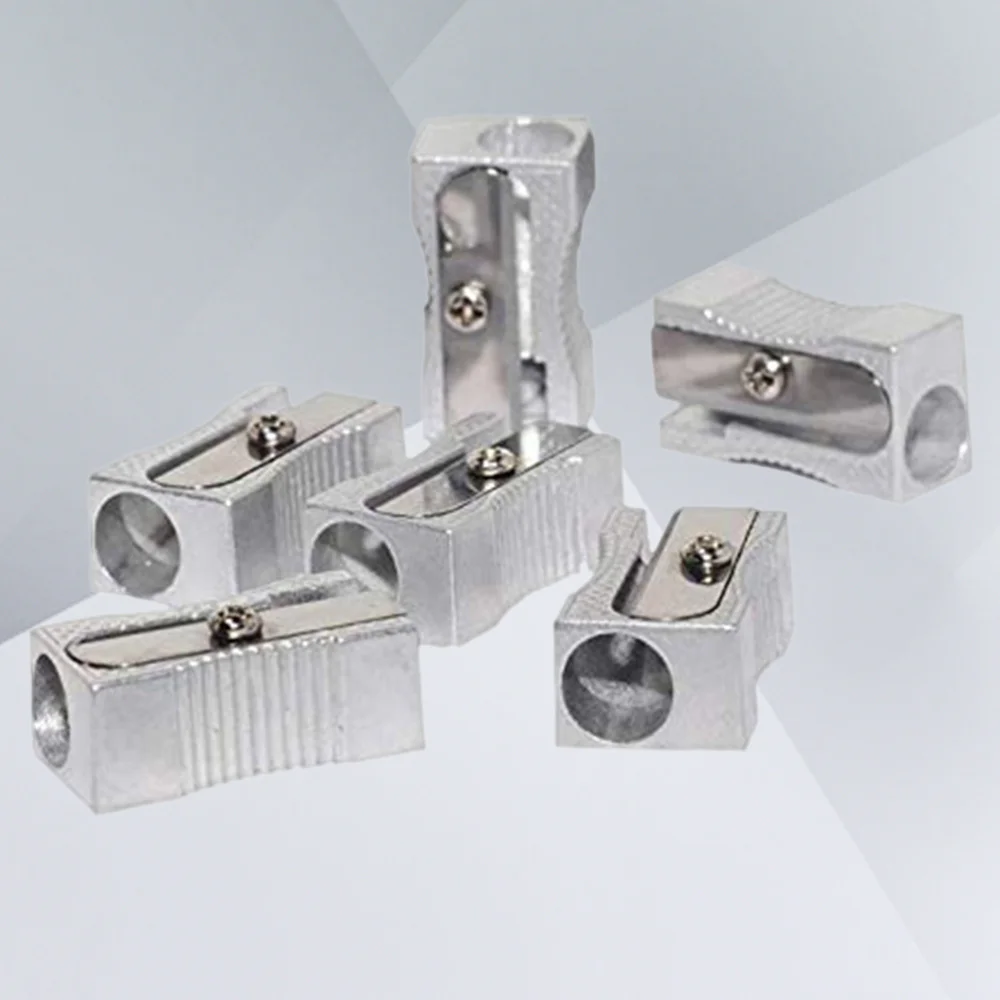 10PCS Dual Pencil Sharpener Pocket Aluminium Alloy Metal 1-Hole Steel Rectangular Small Sharpeners (Silver)
10PCS Dual Pencil Sharpener Pocket Aluminium Alloy Metal 1-Hole Steel Rectangular Small Sharpeners (Silver)