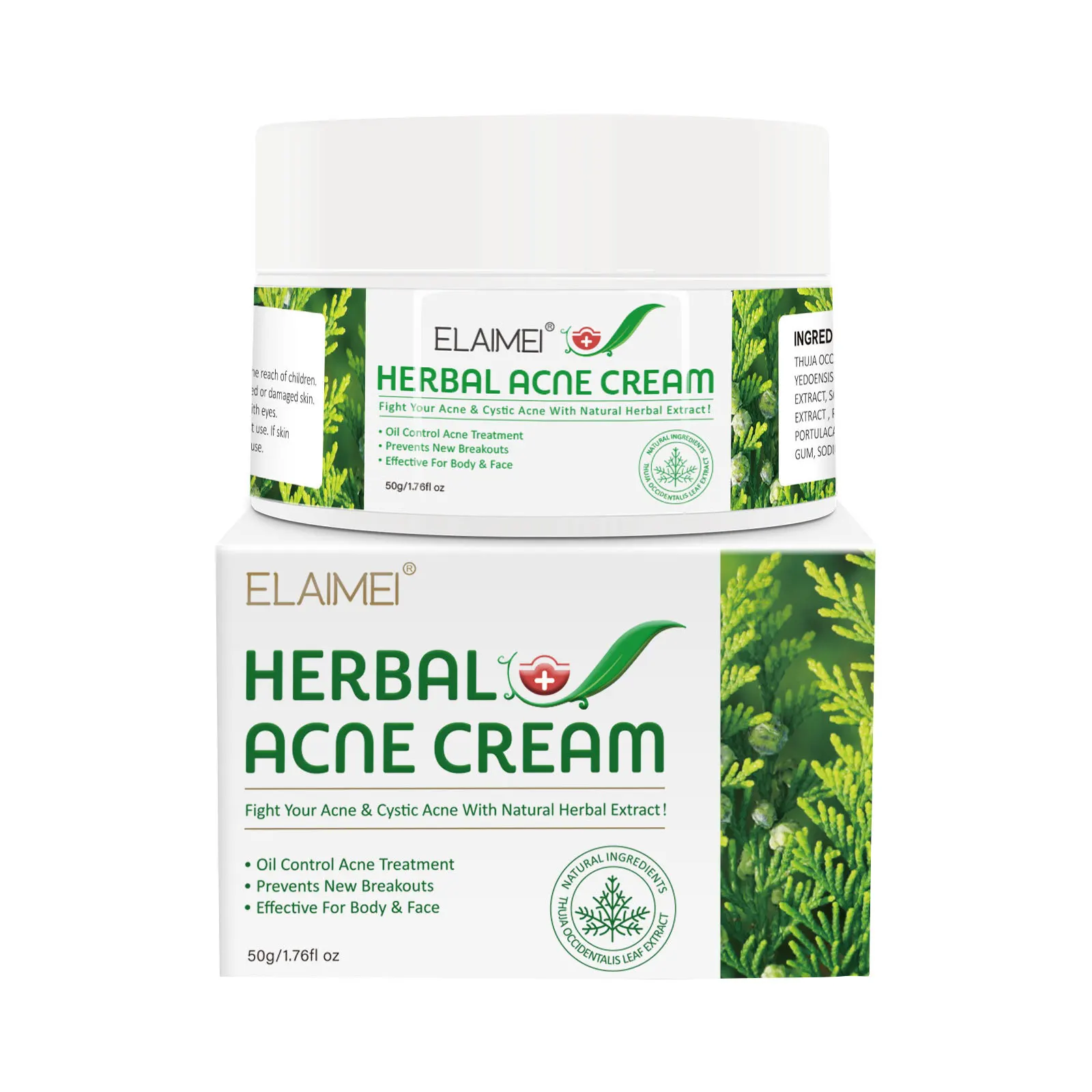 ELAIMEI Herbal Acne Cream Mild Anti Acne Refreshing Soothing Face Acne Removal Whitening Moisturizing Skin Care
ELAIMEI Herbal Acne Cream Mild Anti Acne Refreshing Soothing Face Acne Removal Whitening Moisturizing Skin Care