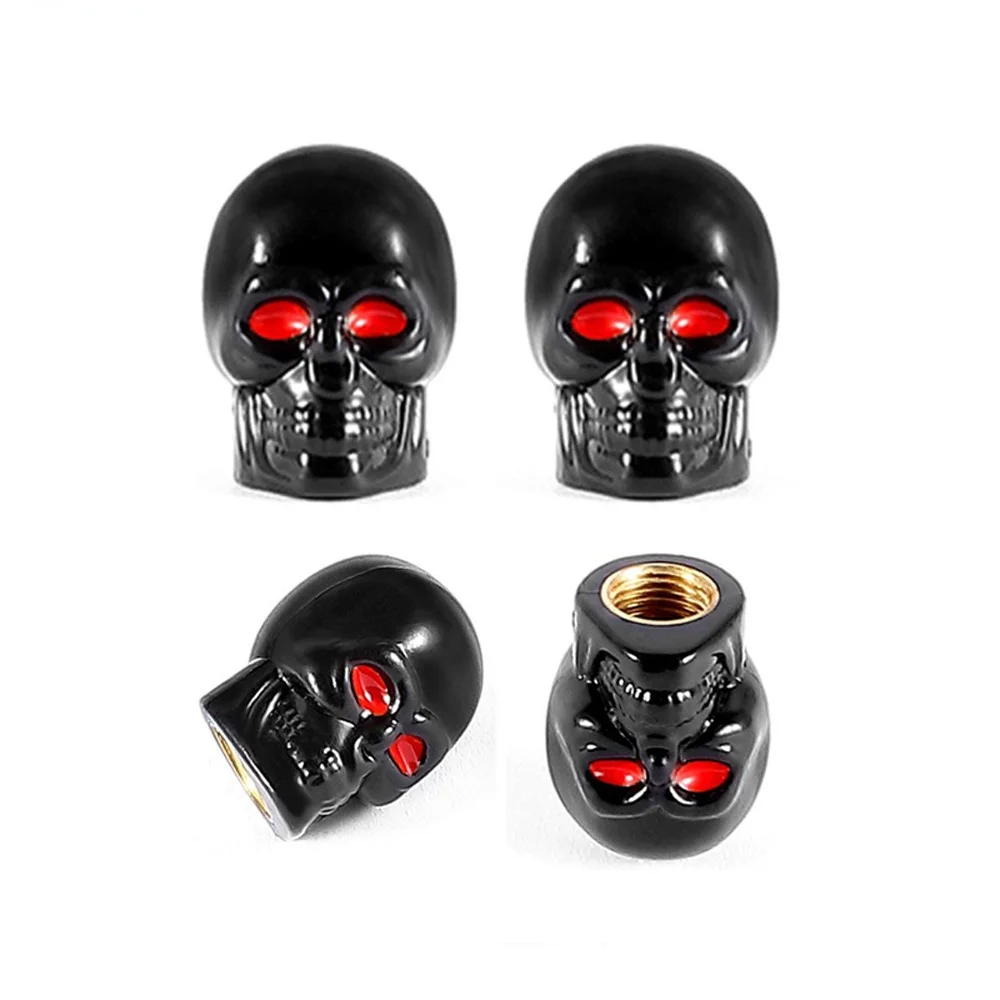 4Pcs/Set Universal Car Skull Style Antirust Copper Core Motorcycle Bike Car Wheel Tyre Tires Valve Stem Caps
4Pcs/Set Universal Car Skull Style Antirust Copper Core Motorcycle Bike Car Wheel Tyre Tires Valve Stem Caps