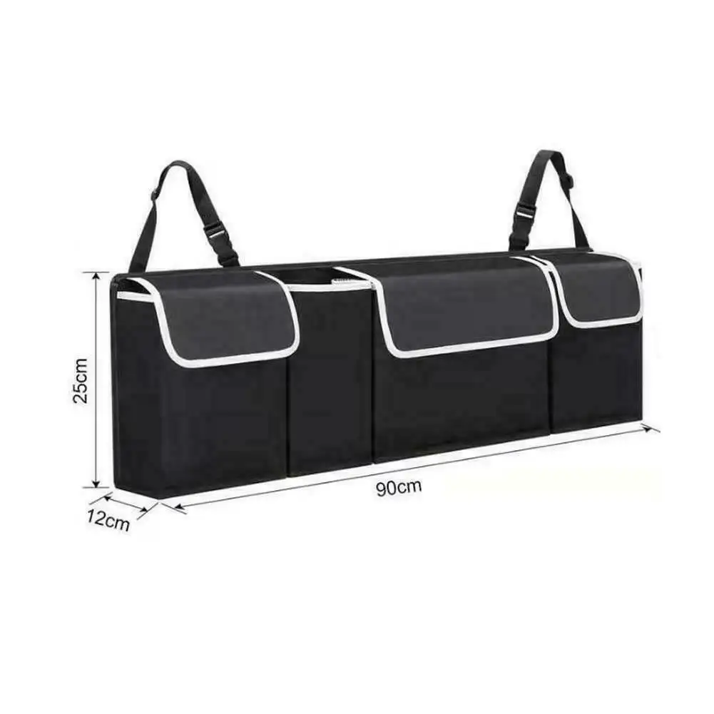 Trunk Car Boot Seat Back Organiser Bag Black Waterproof Large Multifunction Travel Driving Interior Sundries Storage Pockets
Trunk Car Boot Seat Back Organiser Bag Black Waterproof Large Multifunction Travel Driving Interior Sundries Storage Pockets