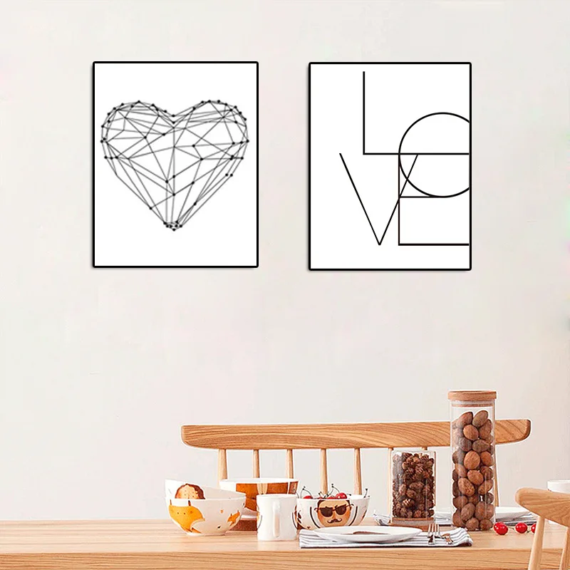 Modern minimalist line home decoration painting high quality printing non-woven fabric wall art poster living room deco | Дом и сад