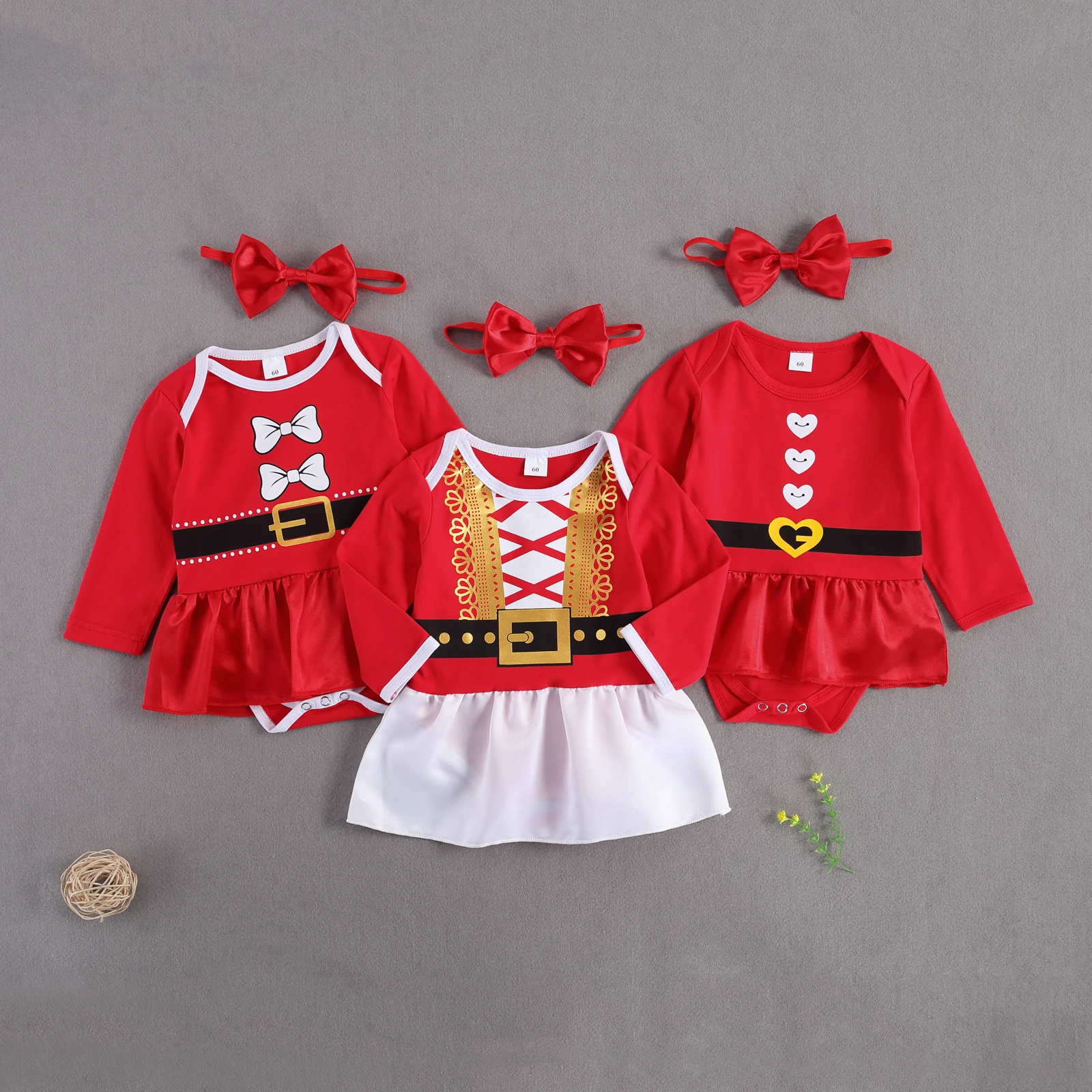 Рождественское платье-комбинезон для маленьких мальчиков и девочек платье Санта
