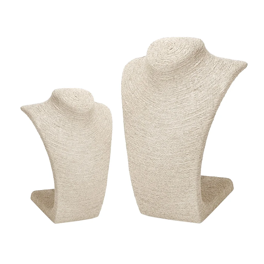 2Pc Necklace Bust Display Stand Shop Store Pendant Chain Jewelry Holder Rack
2Pc Necklace Bust Display Stand Shop Store Pendant Chain Jewelry Holder Rack