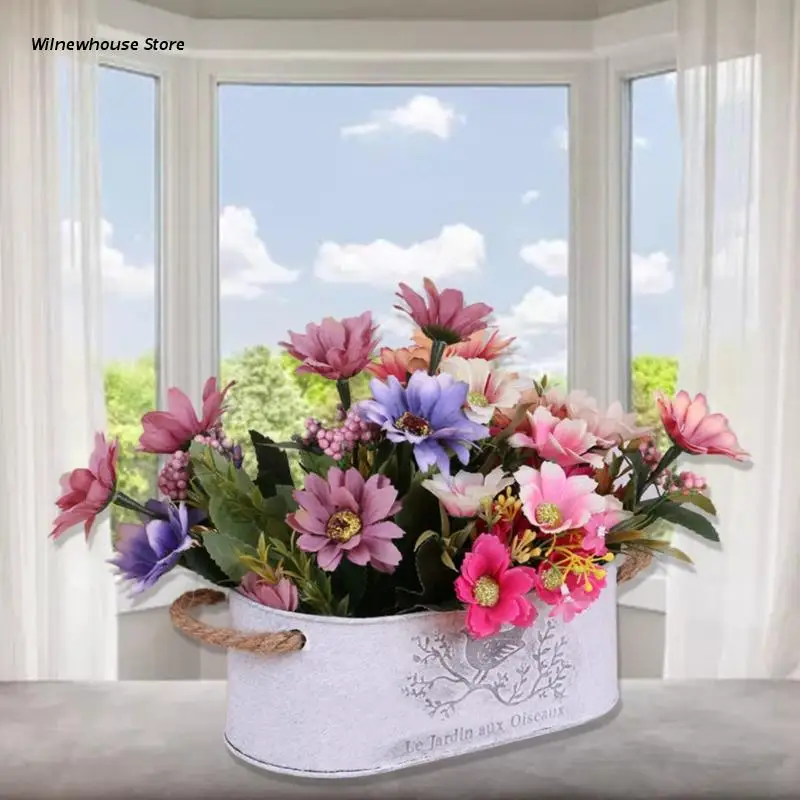 F62A Metal Hanging Flower Pots Mini Iron Garden Balcony Bucket Iron Plant Container
F62A Metal Hanging Flower Pots Mini Iron Garden Balcony Bucket Iron Plant Container