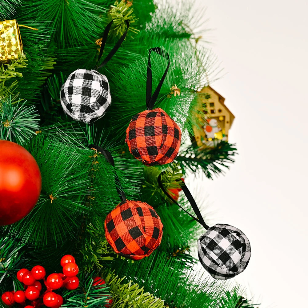 4Pcs Christmas Foam Balls Plaid Fabric Christmas Tree Hanging Pendant Ornament Xmas Party Wedding Decoration Home New Year Decor
4Pcs Christmas Foam Balls Plaid Fabric Christmas Tree Hanging Pendant Ornament Xmas Party Wedding Decoration Home New Year Decor