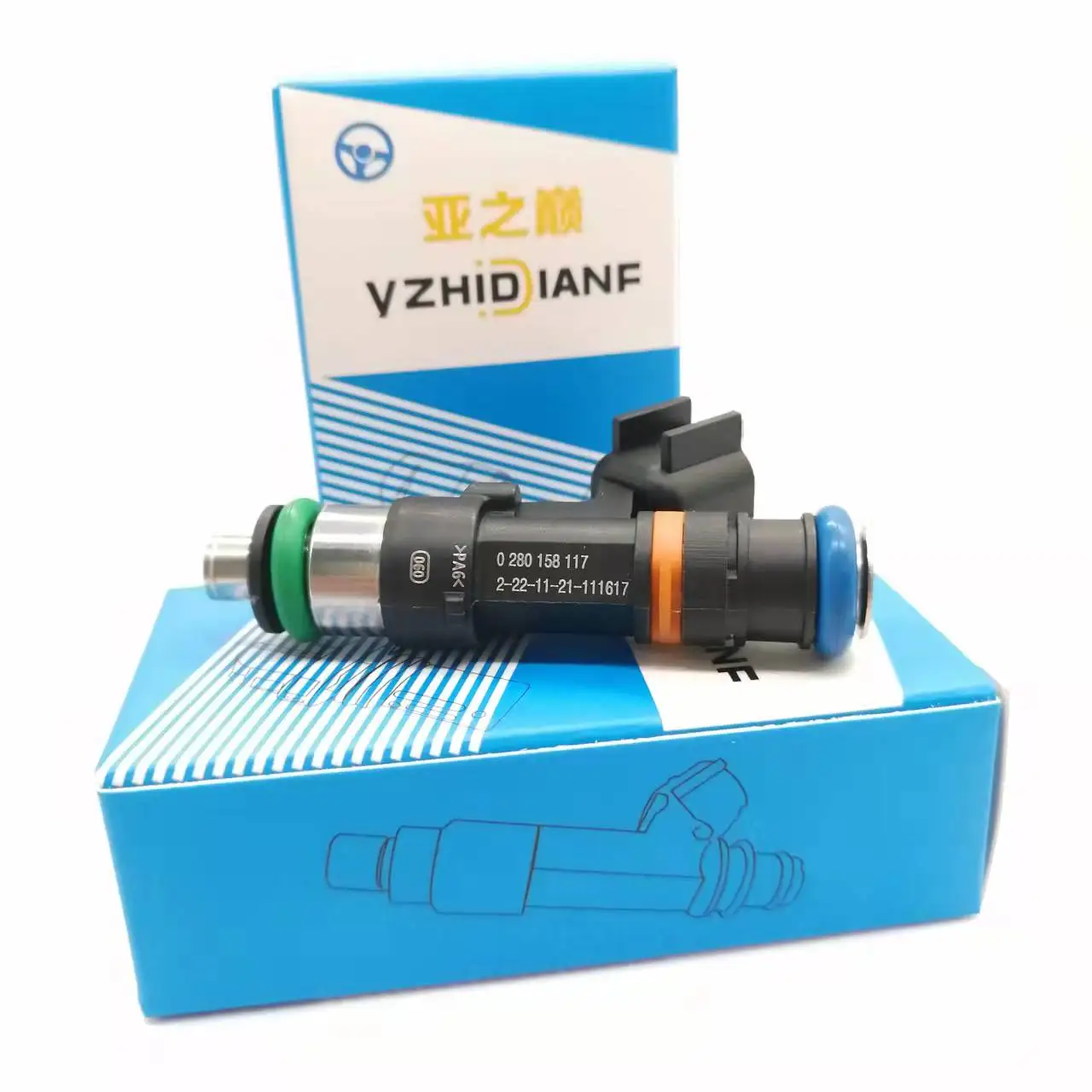 8x Top feed High performance 48mm ev14 650cc E85 High impedance Flow matched fuel injector 0280 158 117 0280158117 for subaru-
8x Top feed High performance 48mm ev14 650cc E85 High impedance Flow matched fuel injector 0280 158 117 0280158117 for subaru-