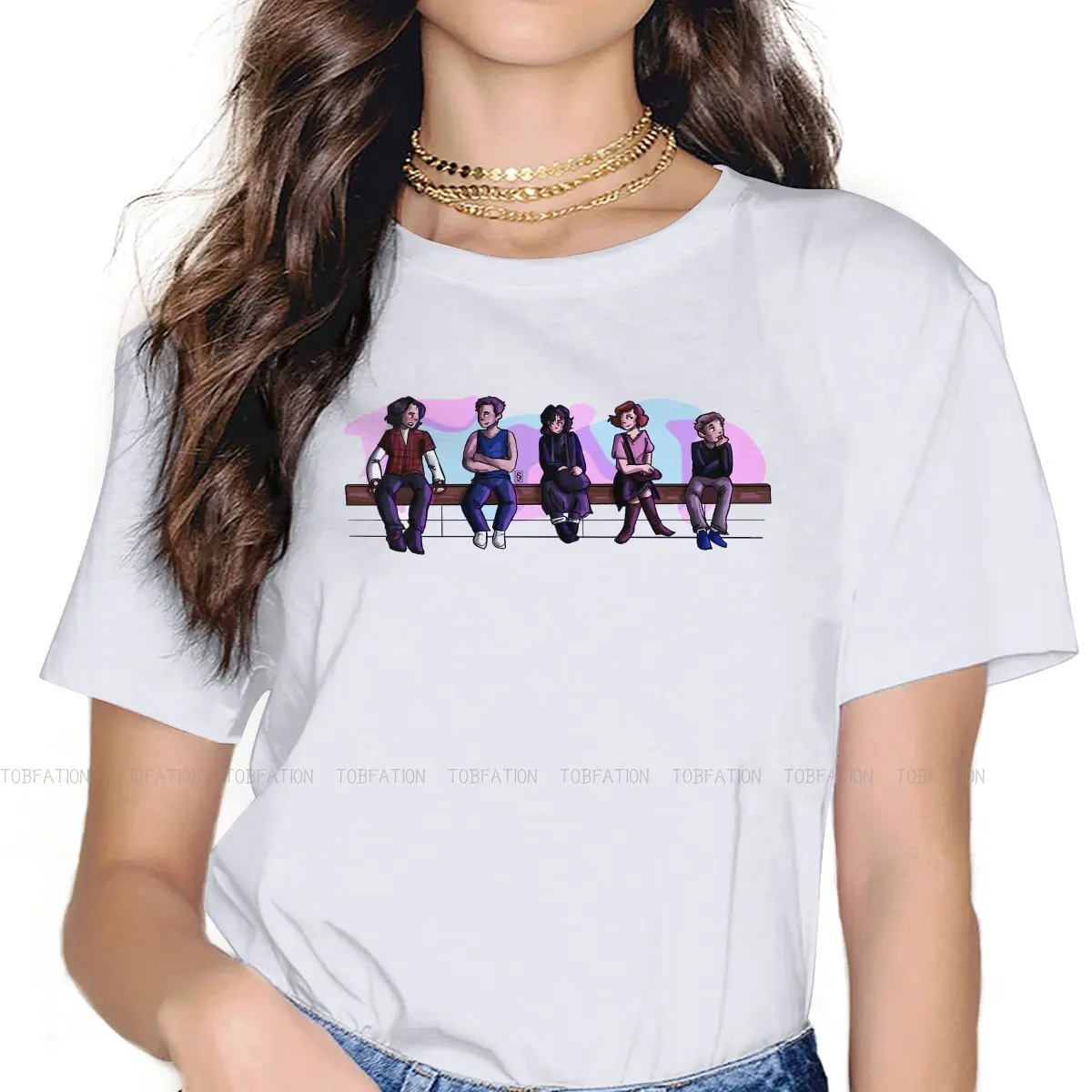 Футболка женская хлопковая в стиле Харадзюку, цветная Базовая рубашка с принтом фильма Клэр и завтрака, топ свободного покроя в хипстерском...
Футболка женская хлопковая в стиле Харадзюку, цветная Базовая рубашка с принтом фильма Клэр и завтрака, топ свободного покроя в хипстерском...