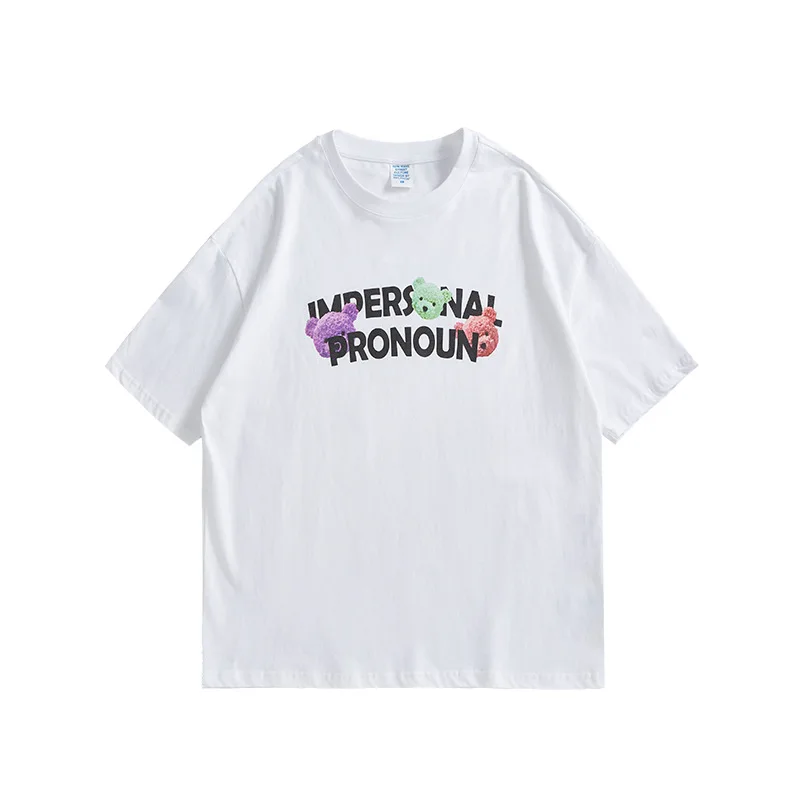 INF T-shirt Unisex Man Woman Fashion Print T-shirt Summer Couples Street Little bear Letter
INF T-shirt Unisex Man Woman Fashion Print T-shirt Summer Couples Street Little bear Letter