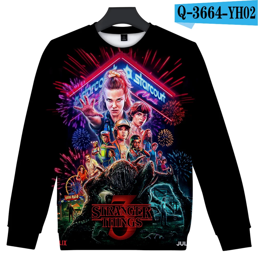 New Arrival TV Stranger Things Hoodies 3d O-neck Sweatshirt Autumn Winter Long Sleeves Harajuku Sweatshirt for Men/women Casual
New Arrival TV Stranger Things Hoodies 3d O-neck Sweatshirt Autumn Winter Long Sleeves Harajuku Sweatshirt for Men/women Casual