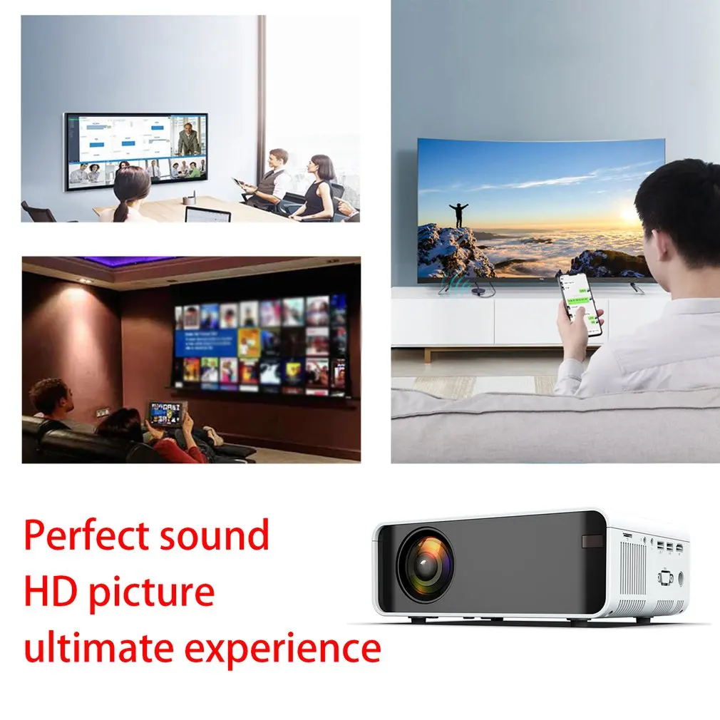 White Portable Projector High Definition 1080p Mobile Phone Wifi Wireless Same Screen Projector Home Theater Video Projector
White Portable Projector High Definition 1080p Mobile Phone Wifi Wireless Same Screen Projector Home Theater Video Projector