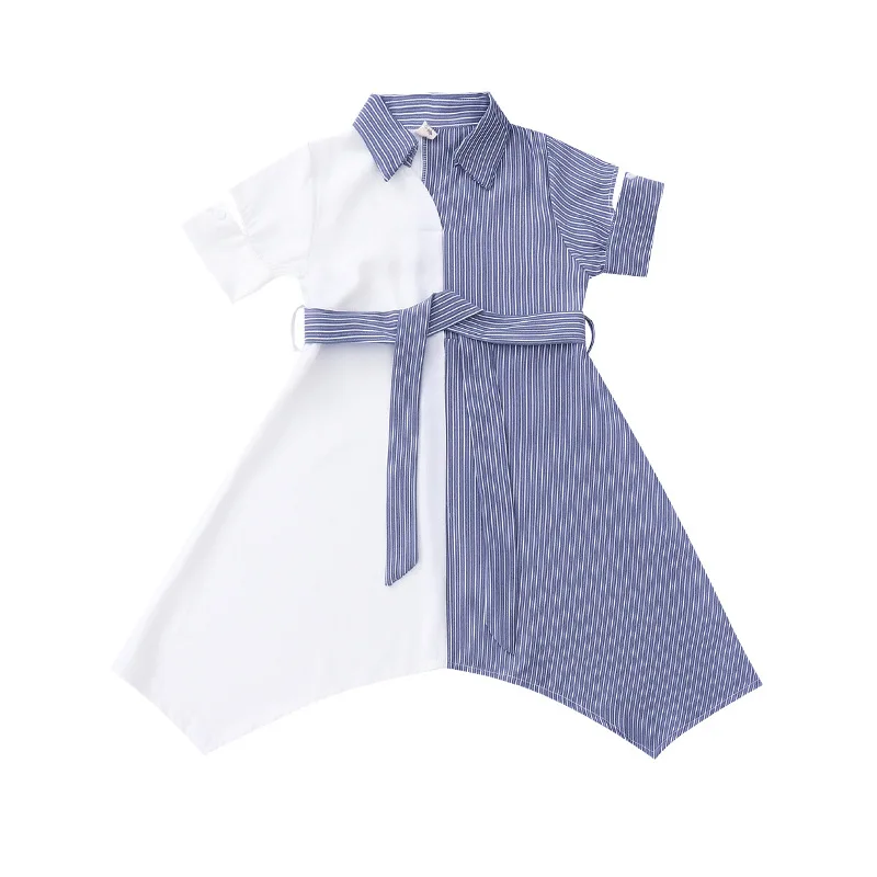 Tz boutique 2021 summer new children's clothing shirt dress fashion girl striped stitching shirt slim dress 4 to 12 years old
Tz boutique 2021 summer new children's clothing shirt dress fashion girl striped stitching shirt slim dress 4 to 12 years old