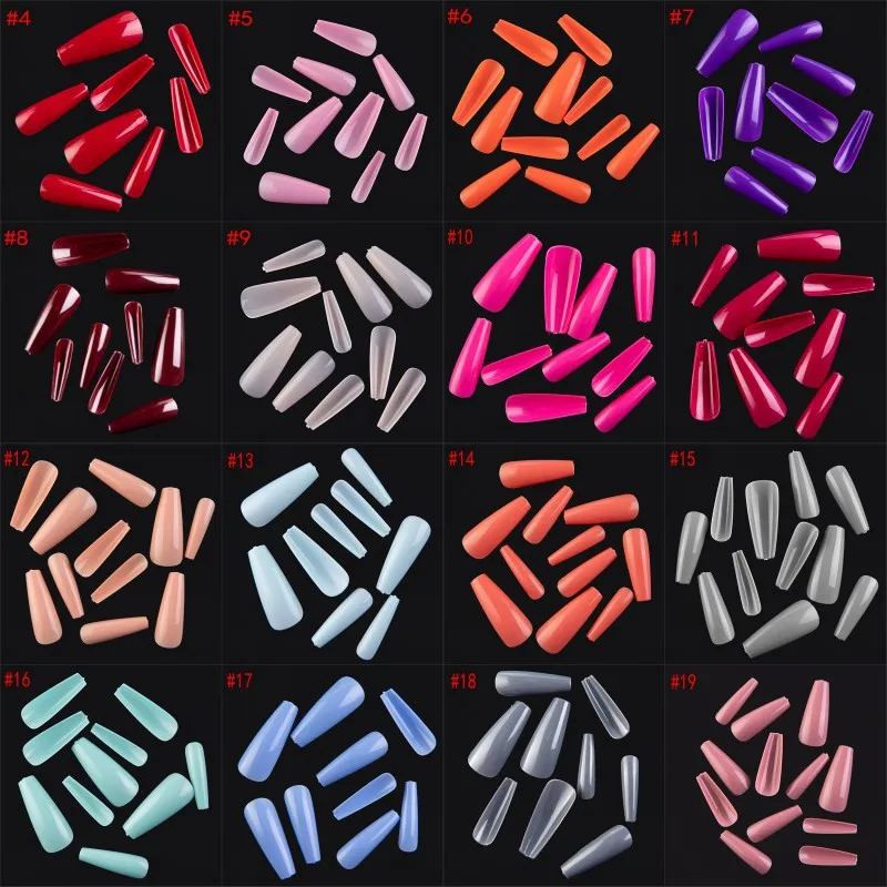 Fake Nails 1 Box of Long Nails 500 Pieces of Fake Nails Ballet Fake Nails Wear Full Ballet Solid Color Nail Art Decoration Nails
Fake Nails 1 Box of Long Nails 500 Pieces of Fake Nails Ballet Fake Nails Wear Full Ballet Solid Color Nail Art Decoration Nails