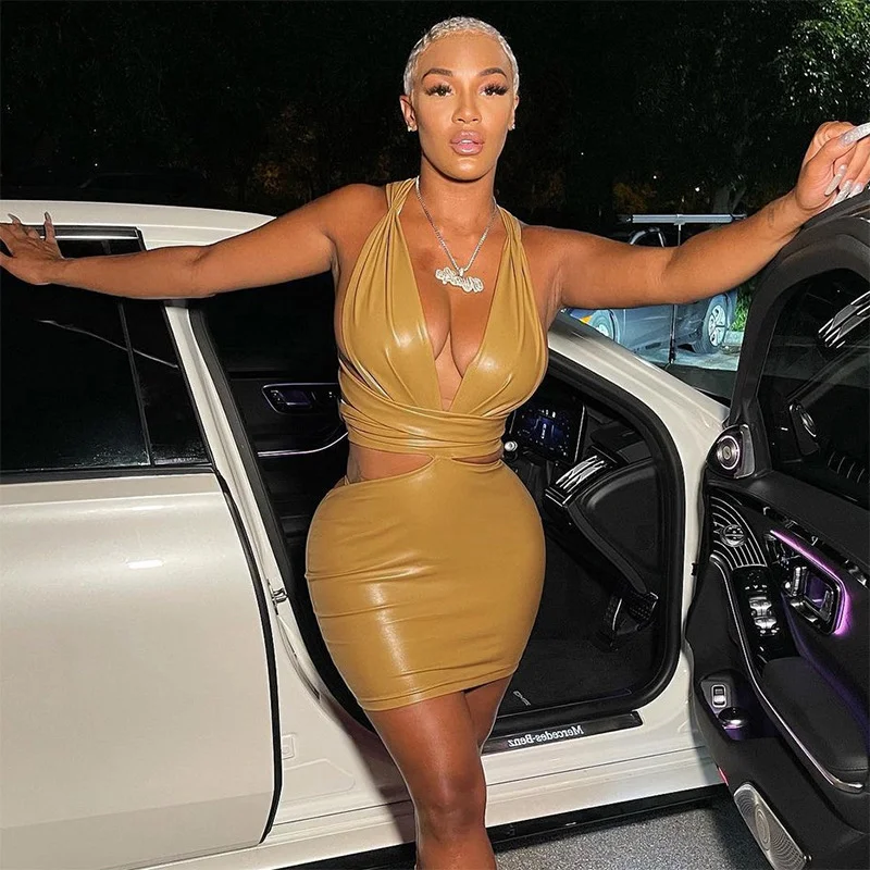 2 Colors Sexy Low-cut Hollow Out Bag-hip Dress Women Elegant Silky Backless Bandage Sheath Party Vestido Streetwear New Arrivals
2 Colors Sexy Low-cut Hollow Out Bag-hip Dress Women Elegant Silky Backless Bandage Sheath Party Vestido Streetwear New Arrivals