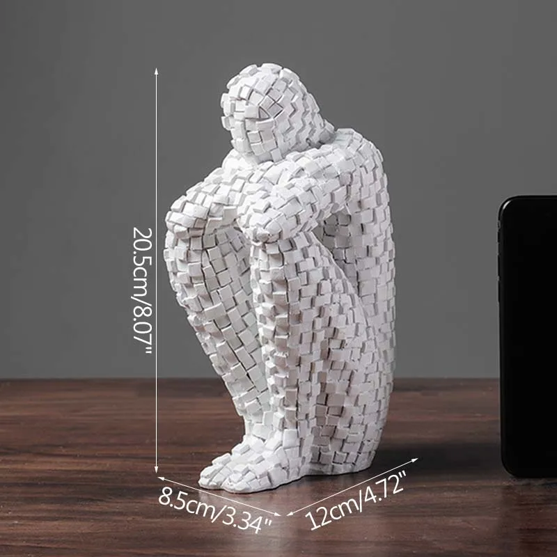 Strongwell Thinker Figure Sculpture Home Decoration Furnishings Resin Statue Decoration Accessories Bookcase Decor Crafts
Strongwell Thinker Figure Sculpture Home Decoration Furnishings Resin Statue Decoration Accessories Bookcase Decor Crafts