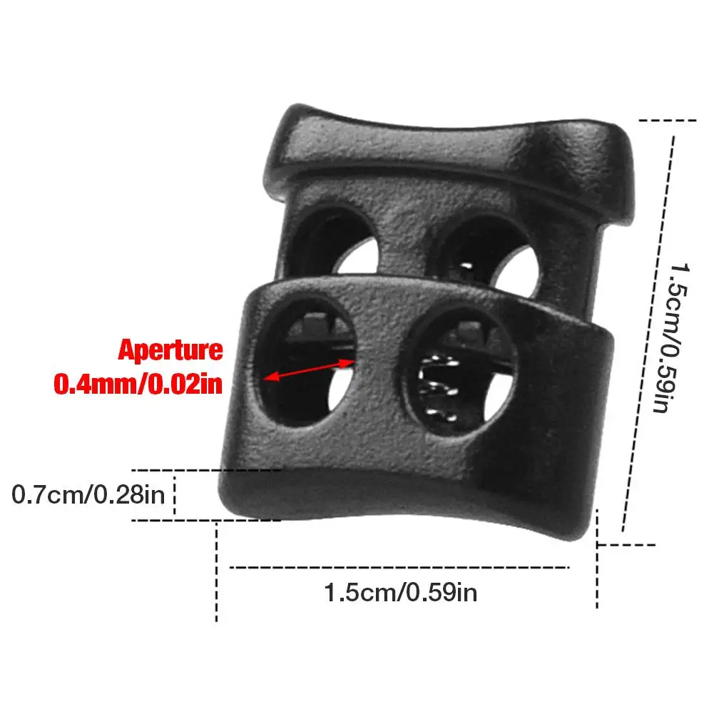 10pcs Black Hole Plastic Stopper Cord Lock Toggle Clip Apparel Shoelace Sportswear Cord Lanyard Accessories
10pcs Black Hole Plastic Stopper Cord Lock Toggle Clip Apparel Shoelace Sportswear Cord Lanyard Accessories