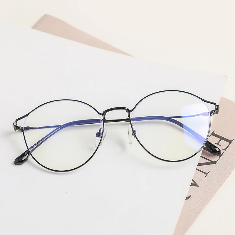 Anti Blue Light Glasses Women Metal Round Female Frame Optical Eyewear Cat Eye Decorative Glasses Lentes Opticos Para Mujer
Anti Blue Light Glasses Women Metal Round Female Frame Optical Eyewear Cat Eye Decorative Glasses Lentes Opticos Para Mujer