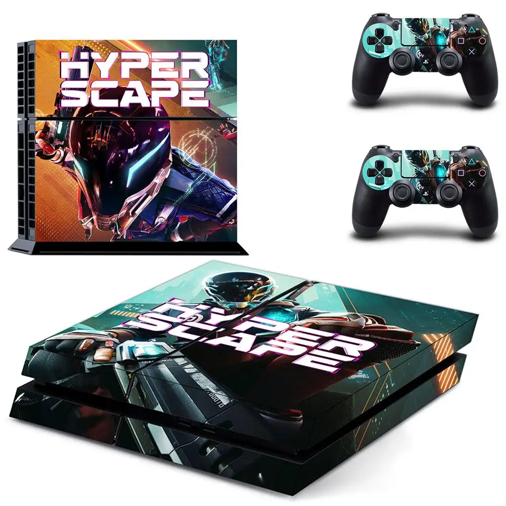 

Hyper Scape PS4 Stickers Play station 4 Skin PS 4 Sticker Decal Cover For PlayStation 4 PS4 Console & Controller Skins