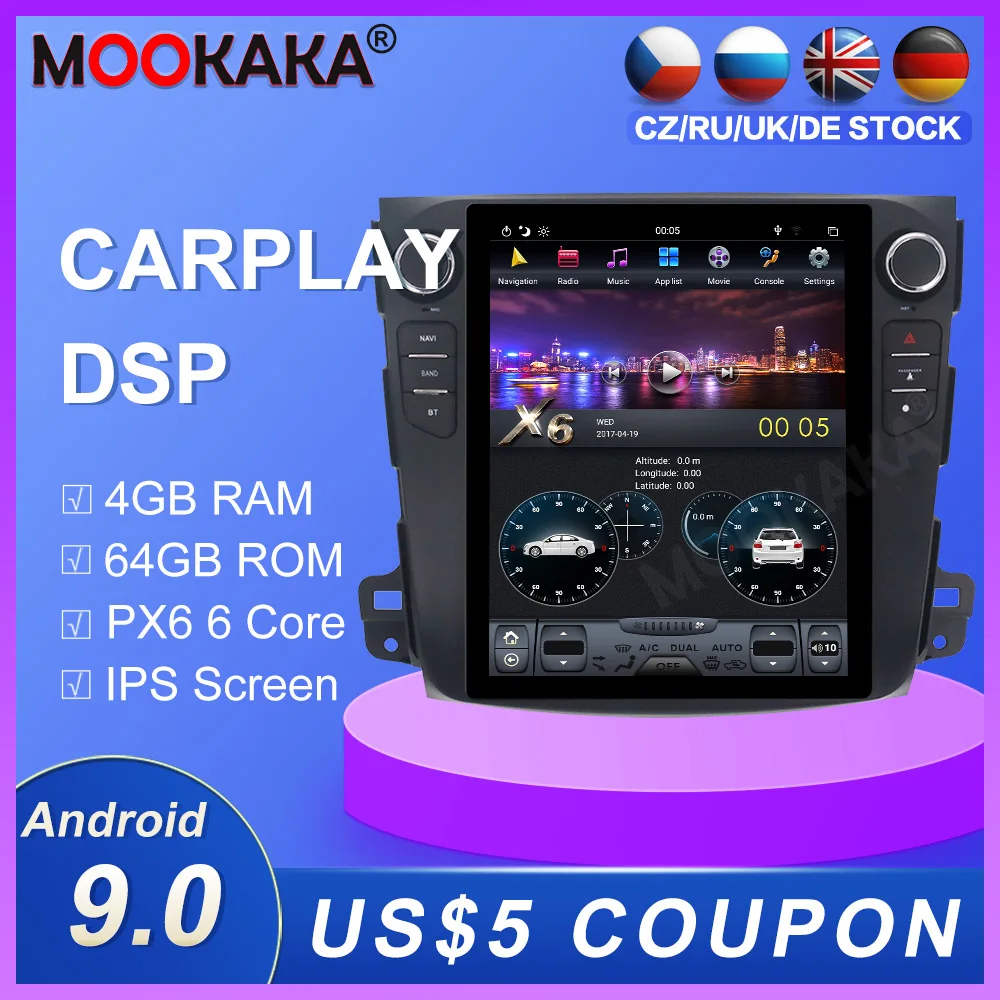 Автомобильный GPS навигатор для Mitsubishi Outlander 9 0 2006 Android 2014 6 ядер 4 Гб|Автомагнитолы| |
