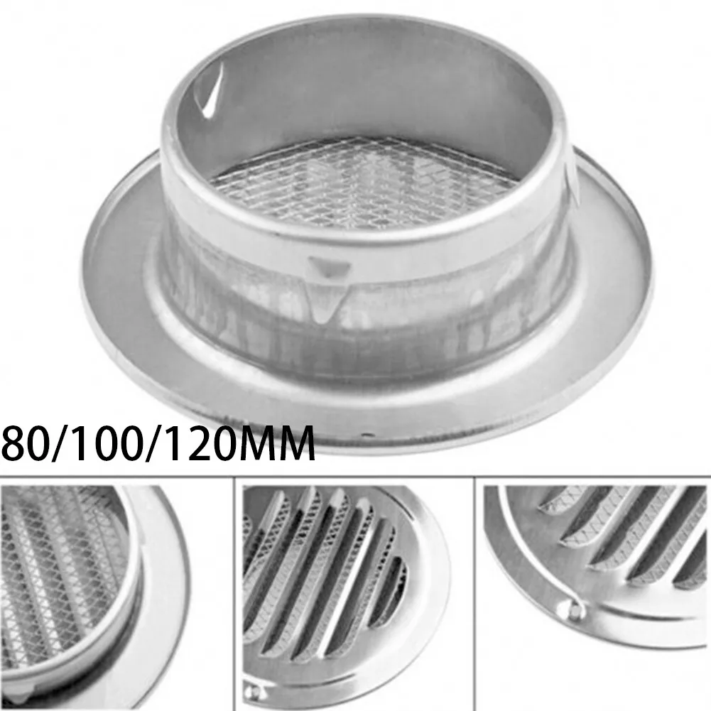 80mm/100mm/120mm Flat Round Air Vent Grill Stainless Steel Cover Louver Air Vent Silver Thicken Anti Mosquito Air Vent
80mm/100mm/120mm Flat Round Air Vent Grill Stainless Steel Cover Louver Air Vent Silver Thicken Anti Mosquito Air Vent