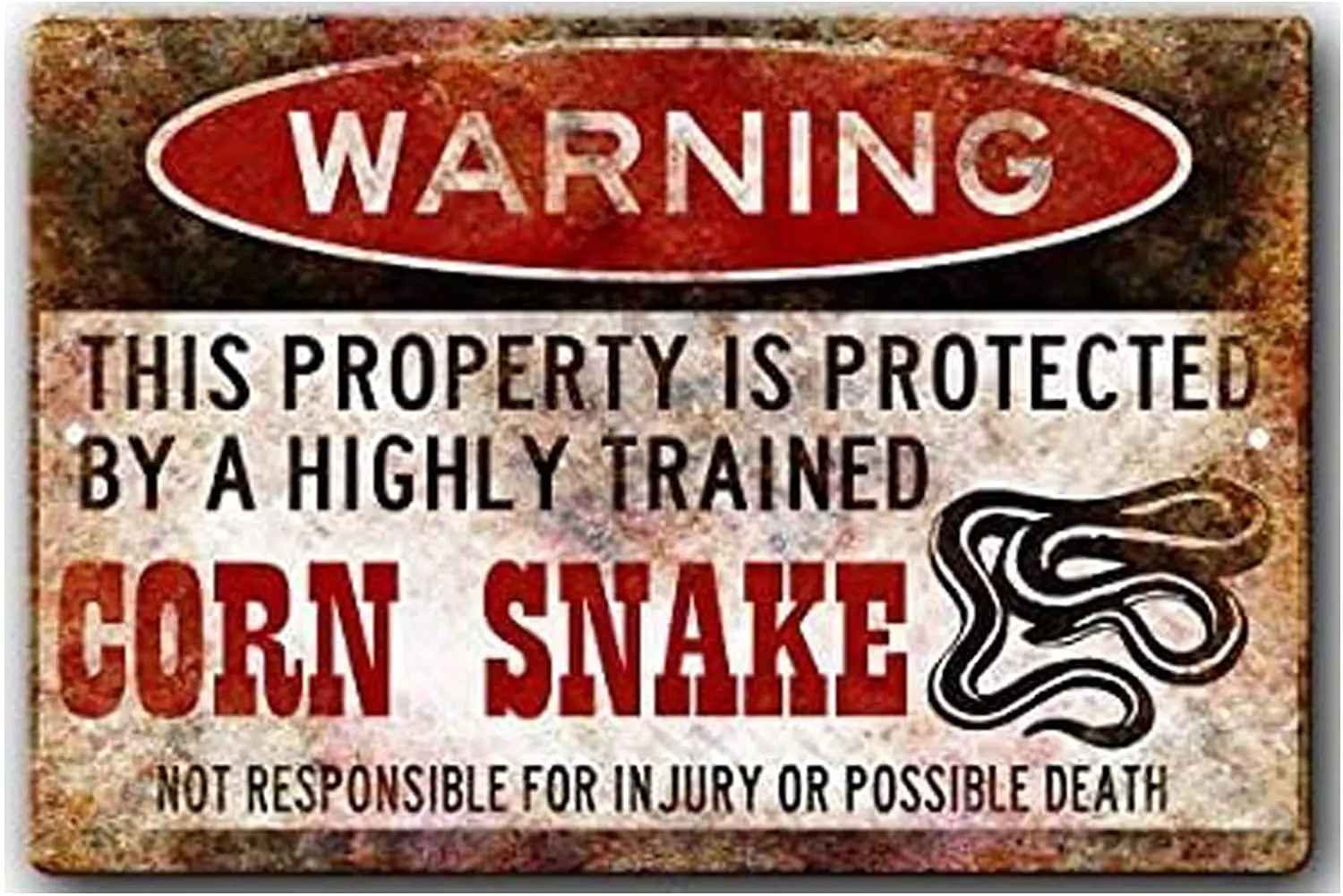 Corn Snake Accessories,Snake Sign Retro Metal Tin Sign Plaque Poster Wall Decor Art Shabby Chic Gift
Corn Snake Accessories,Snake Sign Retro Metal Tin Sign Plaque Poster Wall Decor Art Shabby Chic Gift