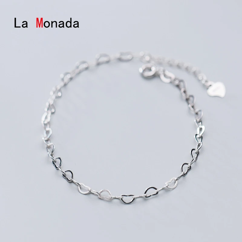 La Monada Silver 925 Bracelets For Women Heart Chain Designer 925 Sterling Silver Bracelet Minimalist Fashion Jewelry Womens
La Monada Silver 925 Bracelets For Women Heart Chain Designer 925 Sterling Silver Bracelet Minimalist Fashion Jewelry Womens