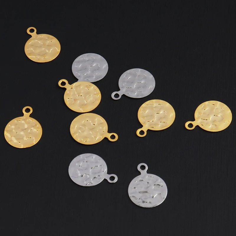 20 штук искажен круглая монета Форма золото Цвет Нержавеющая сталь Пустой
