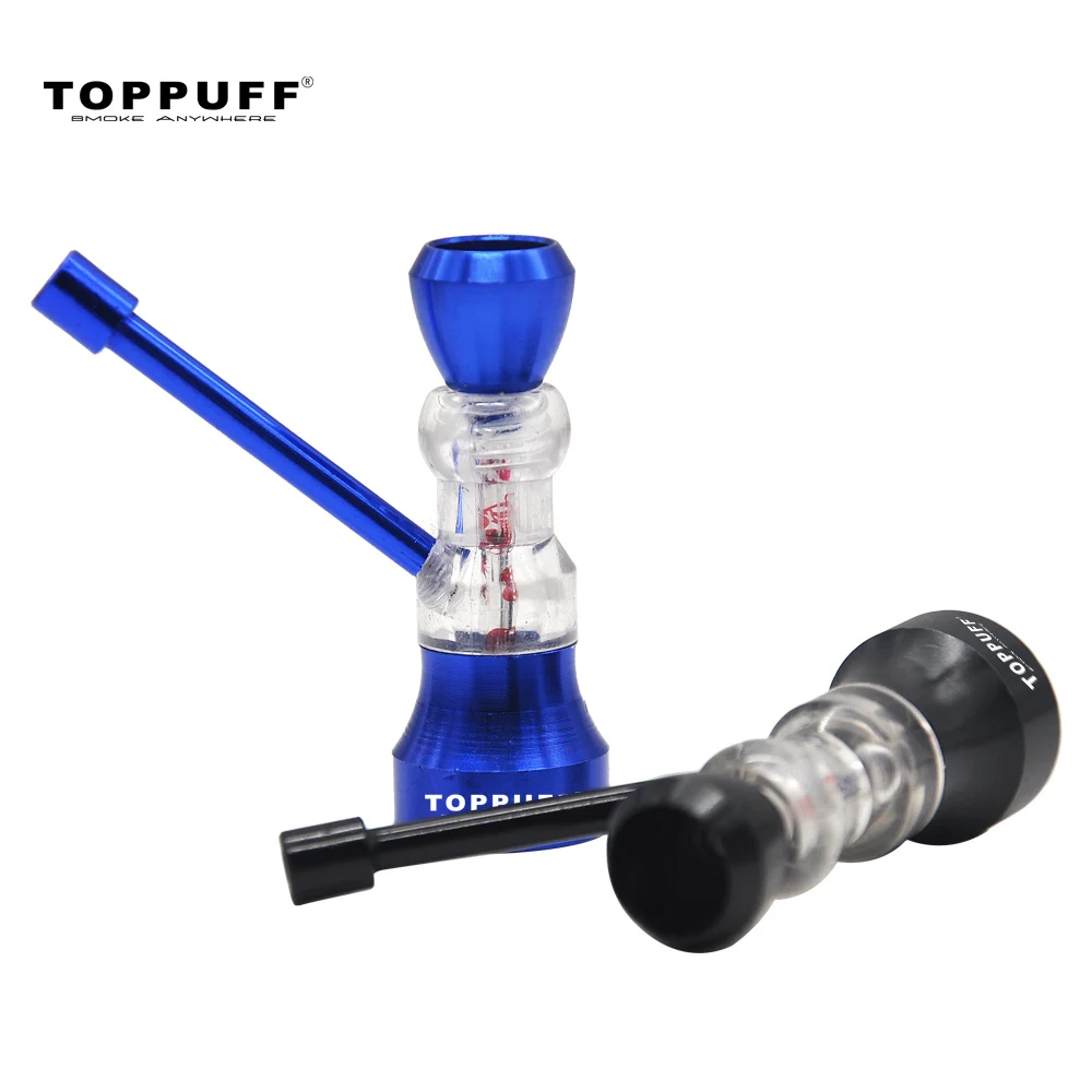 TOPPUFF Portable Small Hourglass Tobacco Water Pipes Metal Smoking Pipe Mini Aluminum Water Smoking Pipe For Accessories
TOPPUFF Portable Small Hourglass Tobacco Water Pipes Metal Smoking Pipe Mini Aluminum Water Smoking Pipe For Accessories