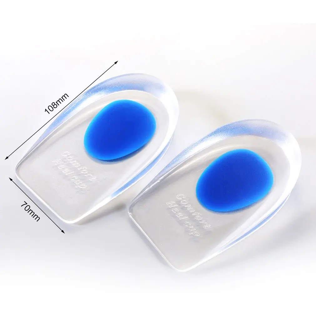 1 Pair Soft Silicone Heel Pads Half-height Insoles Support Shockproof Height Increased Insole Pad Plantar Foot Care Tool Blue L
1 Pair Soft Silicone Heel Pads Half-height Insoles Support Shockproof Height Increased Insole Pad Plantar Foot Care Tool Blue L