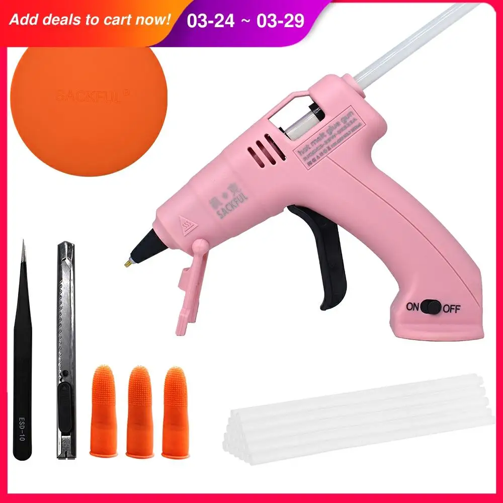 Cordless Hot Melt Glue Gun Child Hand Crafts Home DIY Repair Use 7mm Glue Stick Wireless Glue Gun 3.6V 2000mAh 60 min use time
Cordless Hot Melt Glue Gun Child Hand Crafts Home DIY Repair Use 7mm Glue Stick Wireless Glue Gun 3.6V 2000mAh 60 min use time