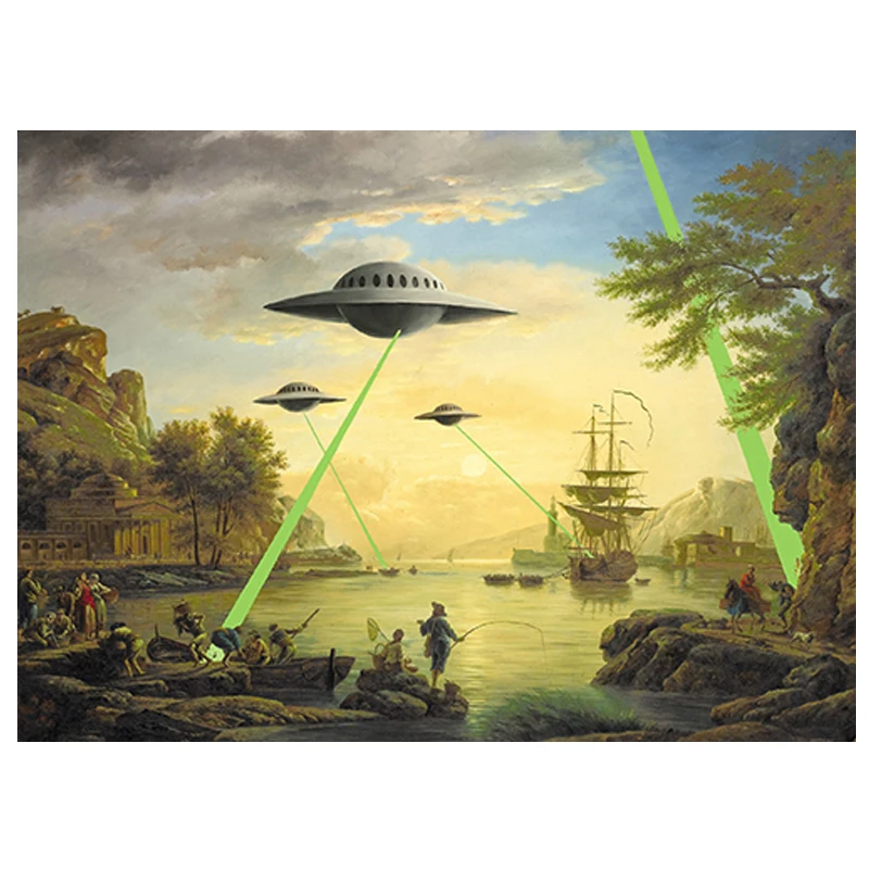 Alien UFO Invasion Graffiti Art Canvas Paintings On The Wall Art Posters And Prints Street Art Pictures Wall Decoration Cuadros
Alien UFO Invasion Graffiti Art Canvas Paintings On The Wall Art Posters And Prints Street Art Pictures Wall Decoration Cuadros