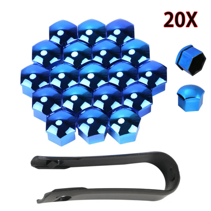 BLUE WHEEL NUT For BMW Mercedes Plastic Wheel Bolts + Removal Tool 20x 17mm 21Pcs/Set Cap Covers
BLUE WHEEL NUT For BMW Mercedes Plastic Wheel Bolts + Removal Tool 20x 17mm 21Pcs/Set Cap Covers