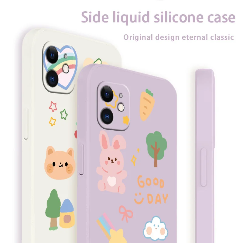 Cartoon Rabbit Phone Case For iPhone 13 12 Pro Max Mini 11 Pro Max X XR XS MAX SE2020 8 8Plus 7 7Plus 6 6S Plus Silicone Cover
Cartoon Rabbit Phone Case For iPhone 13 12 Pro Max Mini 11 Pro Max X XR XS MAX SE2020 8 8Plus 7 7Plus 6 6S Plus Silicone Cover