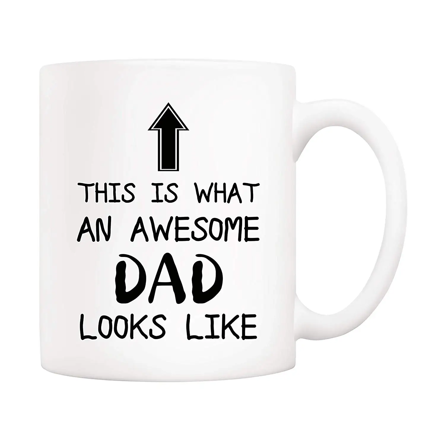 Рождественские Подарки Забавные папа Кофе кружка это удивительный Dad Looks Like 11Oz