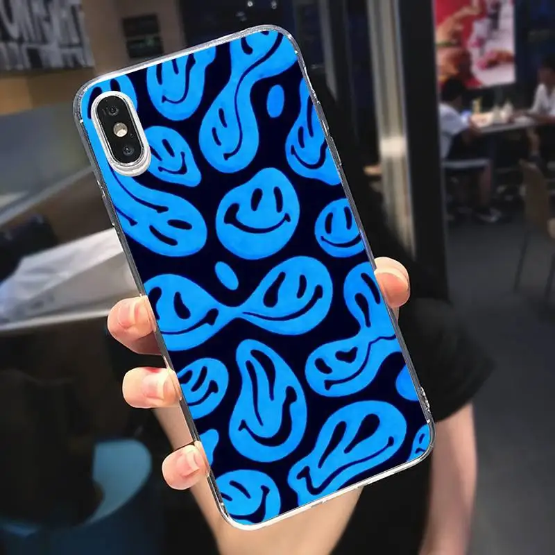 Blue trippy smiley face Phone Case Transparent for iPhone 6 7 8 11 12 s mini pro X XS XR MAX Plus
Blue trippy smiley face Phone Case Transparent for iPhone 6 7 8 11 12 s mini pro X XS XR MAX Plus