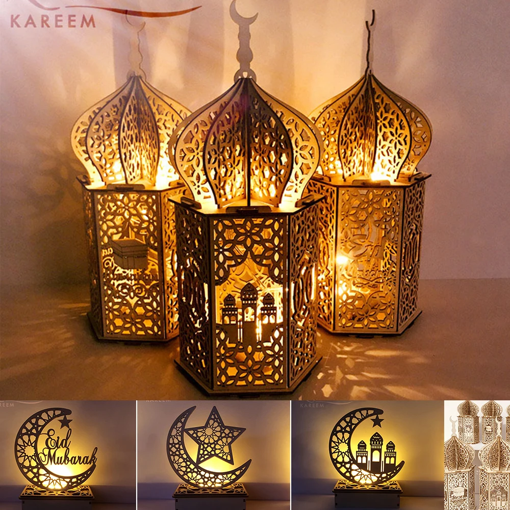 Деревянные украшения для дома yoeriwoo Eid Mubarak Kareem деревянные 2020 деревянный