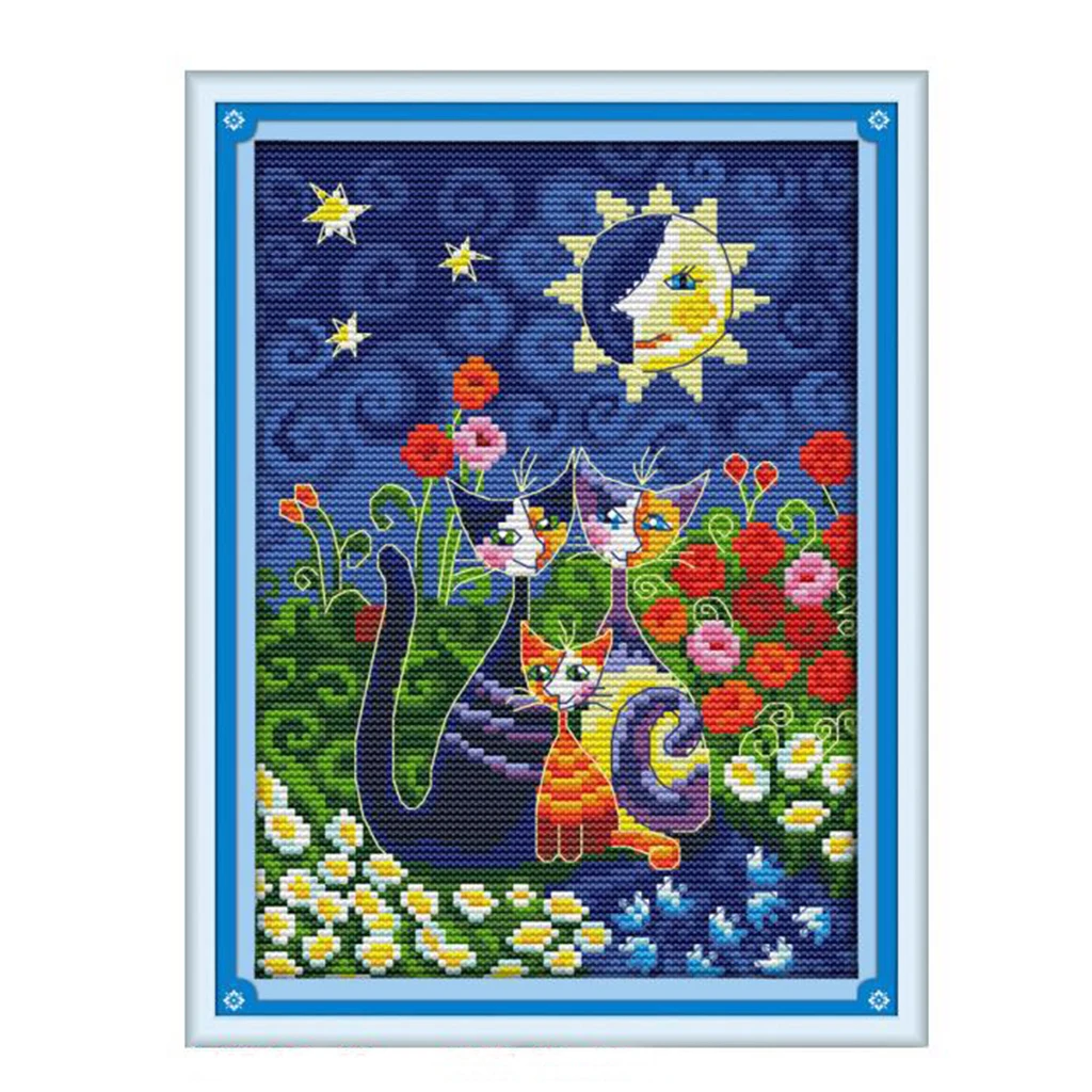 Dimensions Cross Stitch Kit Flower Cats 11CT 14CT Counted for Kids Children
Dimensions Cross Stitch Kit Flower Cats 11CT 14CT Counted for Kids Children