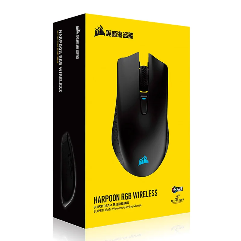 CORSAIR HARPOON RGB WIRELESS, Wireless Rechargeable Gaming Mouse with SLIPSTREAM Technology, Black, Backlit RGB LED, 10000 DPI
CORSAIR HARPOON RGB WIRELESS, Wireless Rechargeable Gaming Mouse with SLIPSTREAM Technology, Black, Backlit RGB LED, 10000 DPI