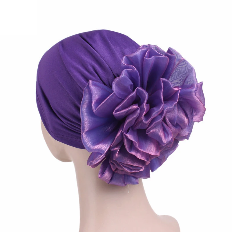 Big Flower Women Turban Hat Stretchy Pile Heap Cap Solid Color Breathable Beanies Headwear Hair Accessories Comfortable Hats
Big Flower Women Turban Hat Stretchy Pile Heap Cap Solid Color Breathable Beanies Headwear Hair Accessories Comfortable Hats