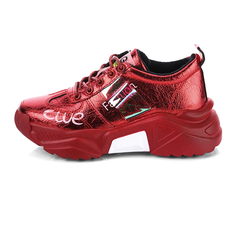 New Women's Wedges Sneakers Vulcanize Shoes Patent Leather Sneakers Fashion Girls Sport Shoes Woman Sneakers Female Footwear
New Women's Wedges Sneakers Vulcanize Shoes Patent Leather Sneakers Fashion Girls Sport Shoes Woman Sneakers Female Footwear