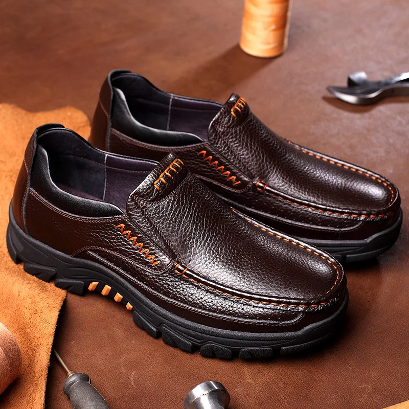 Newly Men's Genuine Leather Shoes Size 38-46 Head Leather Soft Driving Shoes Man Spring Business Dress Shoes
Newly Men's Genuine Leather Shoes Size 38-46 Head Leather Soft Driving Shoes Man Spring Business Dress Shoes