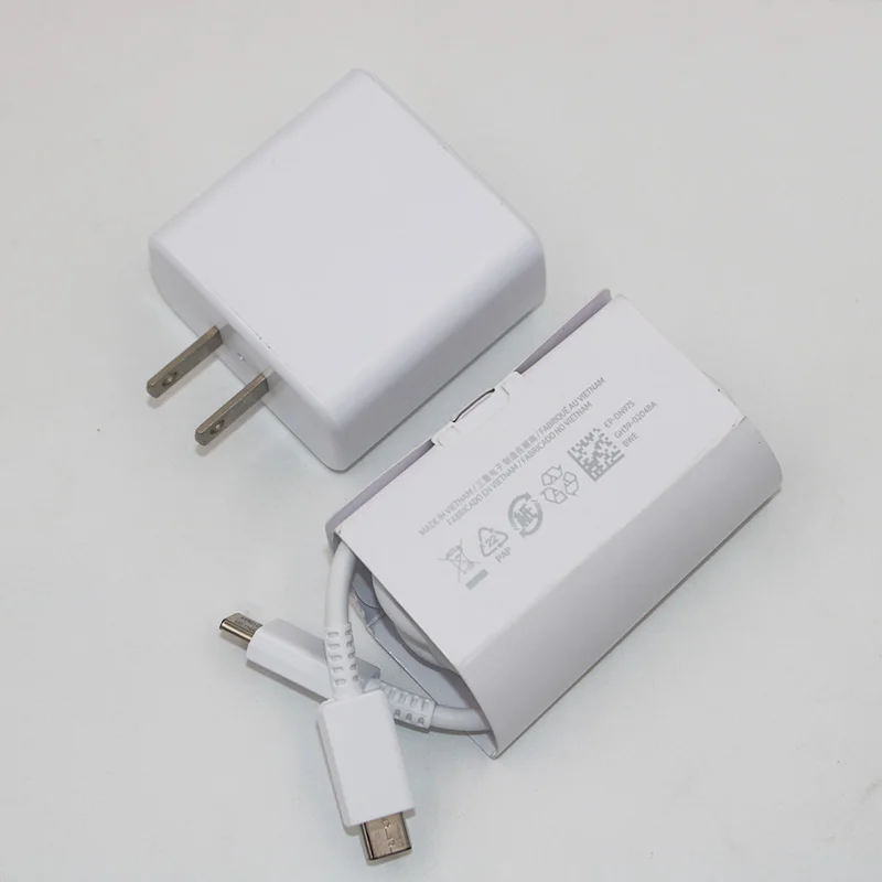 Original Samsung Fast Charger 45W Quick Adapter Type C Cable For Samsung GALAXY S20+ S20Plus S20 Ultra A91 A71 Note 10+ A90 A80
Original Samsung Fast Charger 45W Quick Adapter Type C Cable For Samsung GALAXY S20+ S20Plus S20 Ultra A91 A71 Note 10+ A90 A80