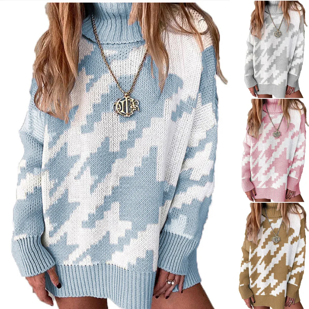 Sweater women's 2021 autumn and winter new product stitching contrast color lapel mid-length sweater
Sweater women's 2021 autumn and winter new product stitching contrast color lapel mid-length sweater