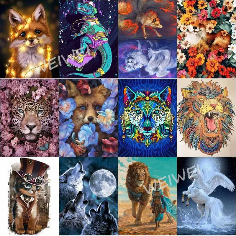 Diamond Painting Animals Tiger Cat Lion Horse Fox Dragon Full Drill Diamond Embroidery Mosaic Cross Stitch Home Decoration Gift
Diamond Painting Animals Tiger Cat Lion Horse Fox Dragon Full Drill Diamond Embroidery Mosaic Cross Stitch Home Decoration Gift