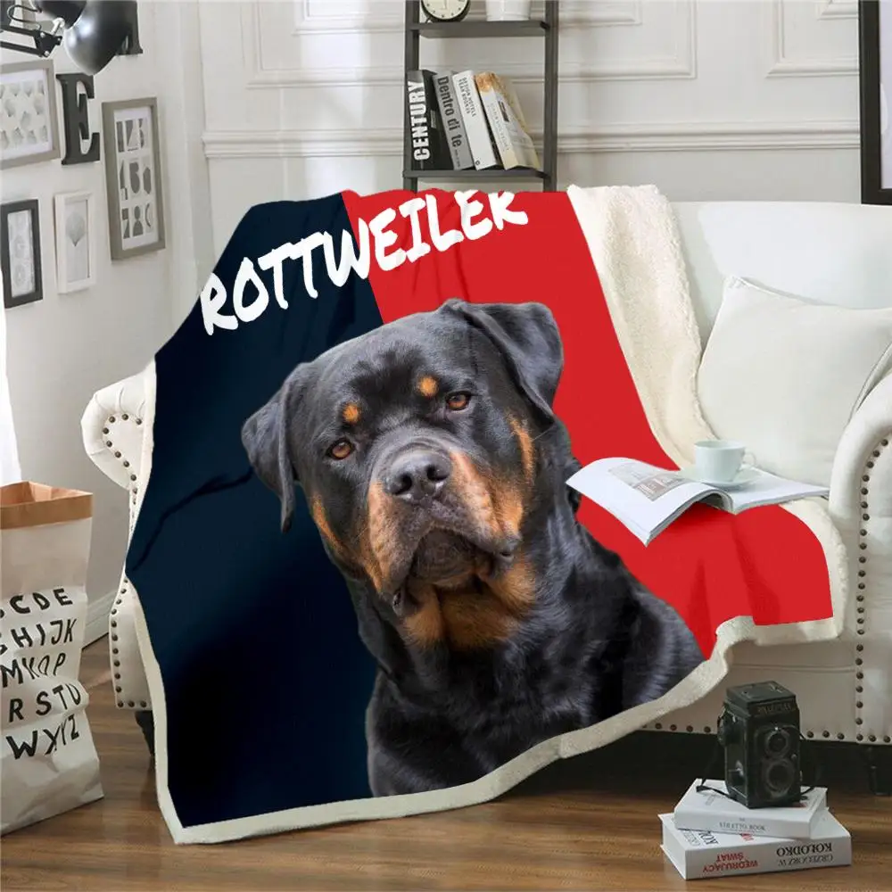 3D Blanket Dogs Rottweiler Graphic Best Friend Animals Blanket Winter Warm Arctic Velvet Bedding/Sofa For Adult/Child
3D Blanket Dogs Rottweiler Graphic Best Friend Animals Blanket Winter Warm Arctic Velvet Bedding/Sofa For Adult/Child