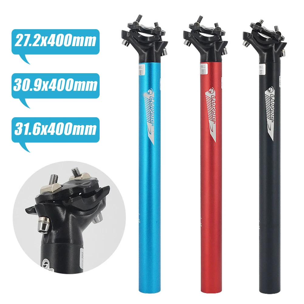 27.2 30.9 31.6mmx400mm MTB Bike Seatpost Bicycle Seat Tube Long Fixed Gear Mountain Road Bike Post Extension Bicycle Parts
27.2 30.9 31.6mmx400mm MTB Bike Seatpost Bicycle Seat Tube Long Fixed Gear Mountain Road Bike Post Extension Bicycle Parts